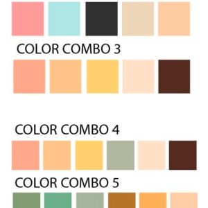 Spots Color Wall Decals Boho Greenery Stickers