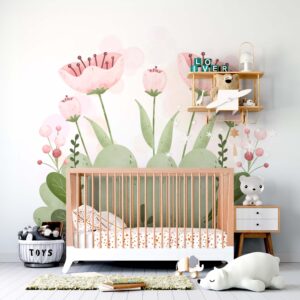 Large Flowers Wall Decals - Floral Leaf Sticker