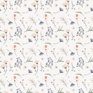 Field Flowers Wallpaper Peel and Stick Wild Floral Mural