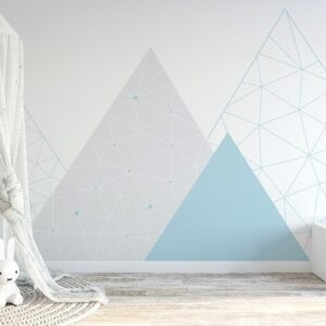 Geometric Mountains Wall Decal