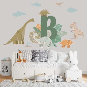 Personalized Dinosaur Wall Decal | Custom Name Kids Room