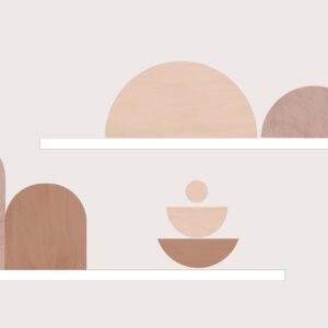 Arch stickers set Textured boho Decor