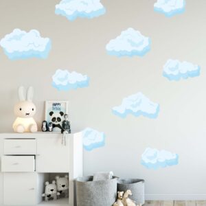 Hand – Drawn Cloud Wall Decals for Playroom