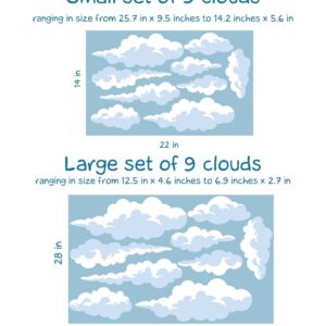 Clouds Wall Decals | Cloud Sky Stickers for Nursery &