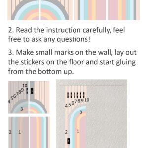 Rainbow Arch Wall Decal Line Headboard Sticker