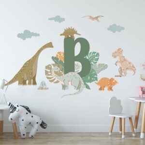 Personalized Dinosaur Wall Decal | Custom Name Kids Room
