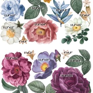 Flowers Wall Decals Peony Different Floral Stickers