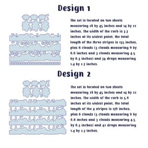 Wall Stickers cloud borders Decals drops, Nursery Decor