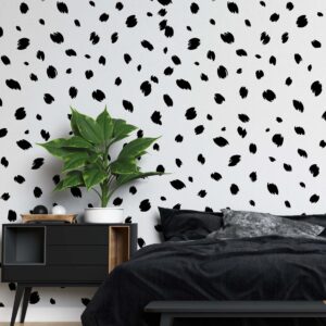 Cheetah Animal Cats Polka Dot Print Wall Sticker