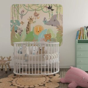 Safari Animals Peel and Stick Wallpaper Jungle Wall Paper