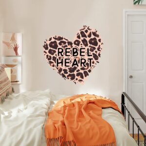 Wild Heart Wall Decal Cheetah spots Stickers Customization