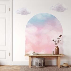 Clouds Wall Decals Arch Headboard Stickers
