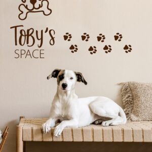 Dog name wall decal Custom Pet sticker