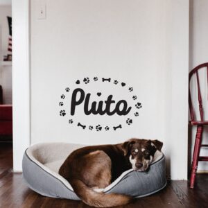 Personalized Dog Wall Decal – Dog Name Sticker