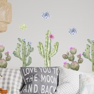 Llama and Cactus Wall Decals – Vinyl Sticker Set for Nursery