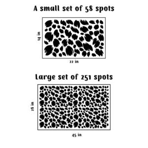 Cheetah Animal Cats Polka Dot Print Wall Sticker