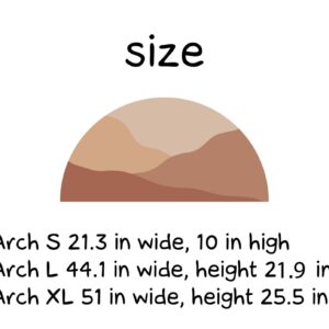 Arch Wall Decal Color Block Headboard Sand Wave Sticker