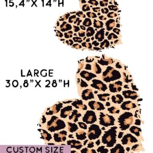 Wild Heart Wall Decal Cheetah spots Stickers Customization