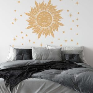 Sun Wall Decal Starburst Stickers