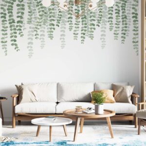 Hanging Plants Eucalyptus Greenery Wall Stickers Vines