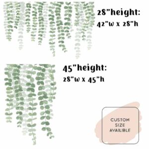 Hanging Plants Eucalyptus Greenery Wall Stickers Vines
