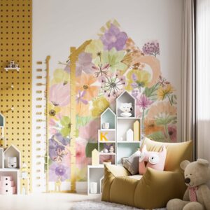 Floral House Wall Decal | Large Flower Headboard Sticker