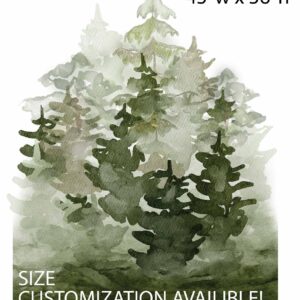 Forest Wall Decals Pine Tree Stickers Headboard