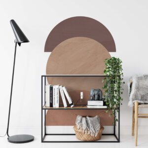 Circle Wall Decal Colour Block Boho Modern Sticker Headboard