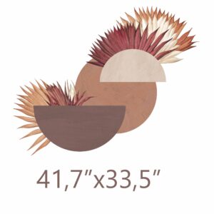 Circle Wall Decal Palm