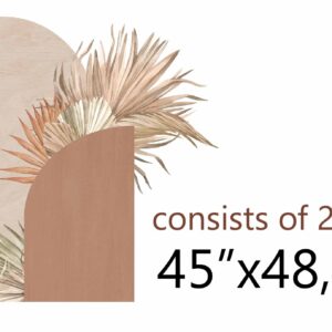 Large Arches Wall Decal Set Palm Leaves Stickers