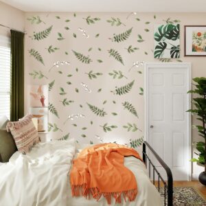 Forest Fern Wall Decals Lily of the Valley Flowers Green