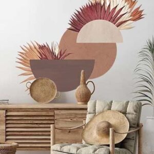 Circle Wall Decal Palm