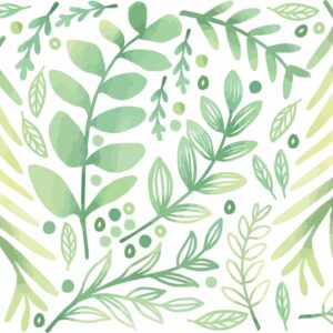 Greenery Wall Decal Light nursery decals Leaf