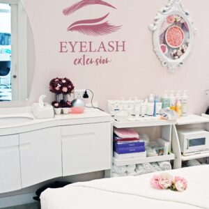 Custom Business Logo Decals Lash Beauty Studio Sticker