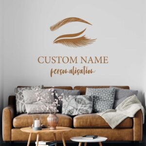 Custom Business Logo Decals Lash Beauty Studio Sticker