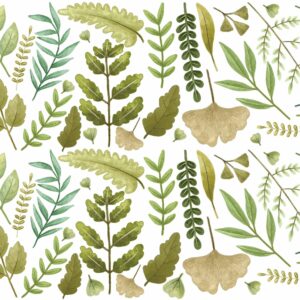 Greenery Wall Decals Leaf Nature Nursery Stickers