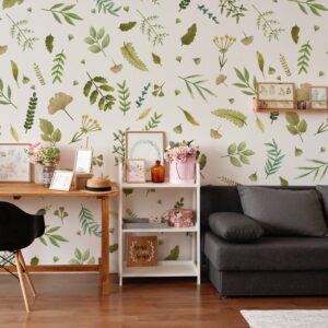 Greenery Wall Decals Leaf Nature Nursery Stickers
