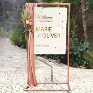 Wedding Welcome Vinyl Decal: Custom Reception Sign Stickers