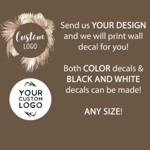 Custom Business Logo Decal Art Decor Sticker Commercial