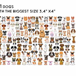 Dog Decals Cute Puppy Nursery Wall Sticker Different dog