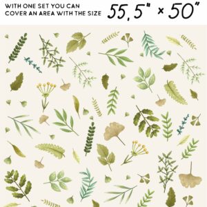 Greenery Wall Decals Leaf Nature Nursery Stickers