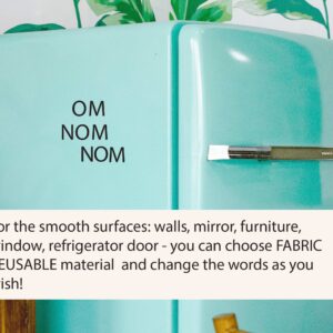 Uppercase Letters Fabric Vinyl Wall Decal quote phrase