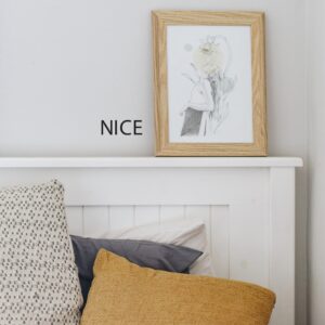 Uppercase Letters Fabric Vinyl Wall Decal quote phrase