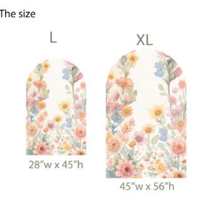 Floral Arch Wall Custom Name Decals Arrangement Wedding