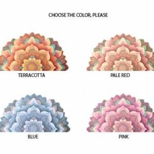 mandala half dome sticker close-up — headboard boho vintage decal detail