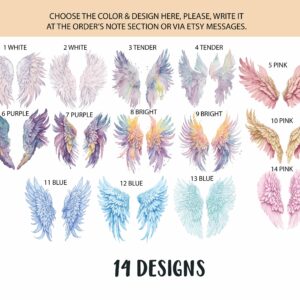 Wings Wall Stickers Decor Feathers Headboard Decals Photo