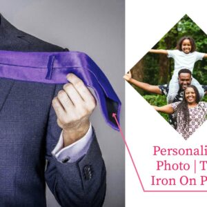 Custom Photo Tie Patch: Personalized Groom/Father Gift