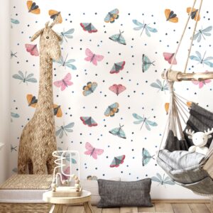 Butterfly Wall Decals: Moth, Dragonfly & Star Nursery Decor