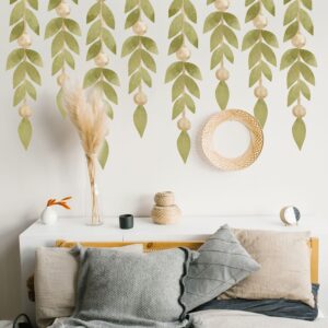 Watercolor Greenery Wall Decals – Boho Nursery Decor