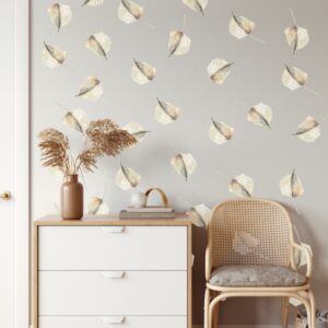 palm leaf wall stickers: scandi boho nursery decor lf506